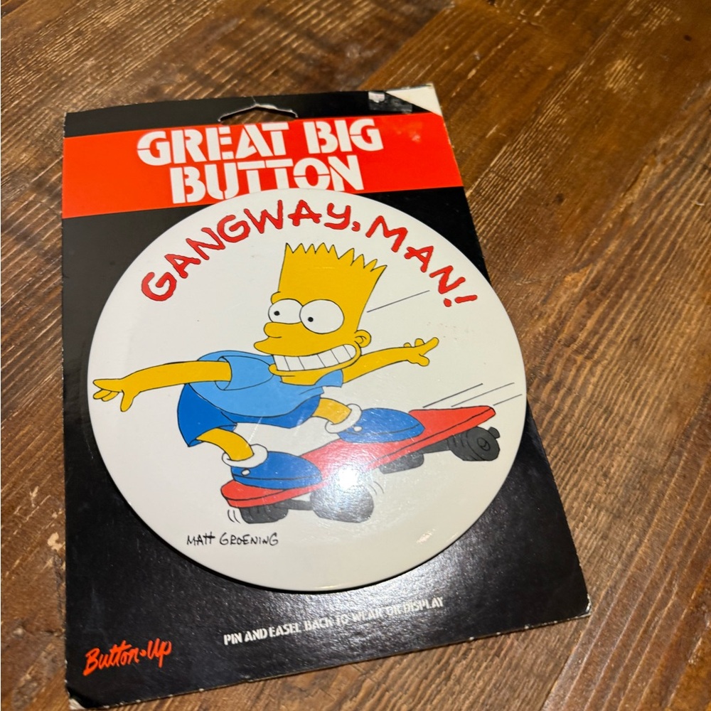 - Gangway, Man! Button
